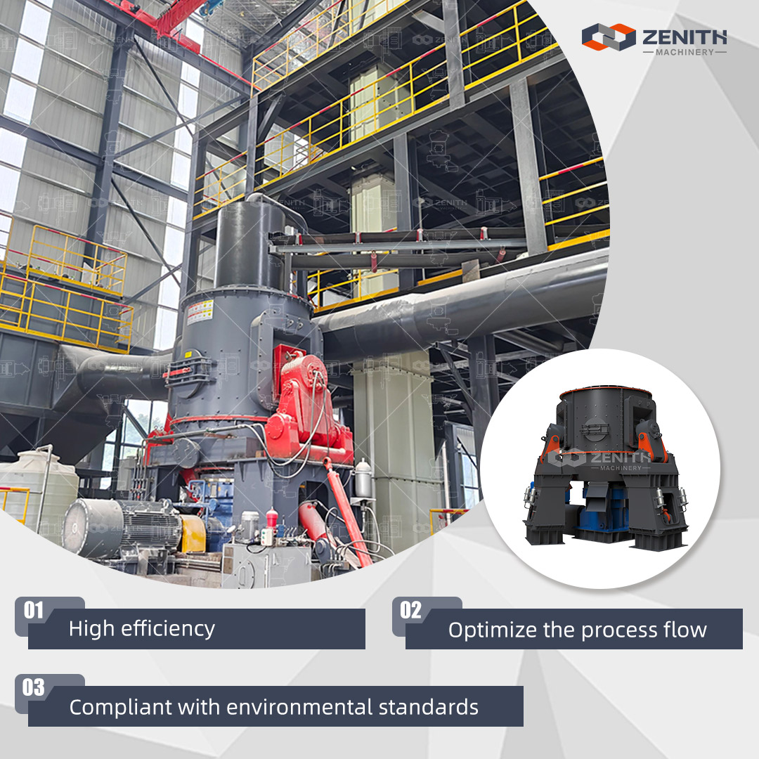 Installation of a large LUM Ultrafine Vertical Mill in an industrial plant setting